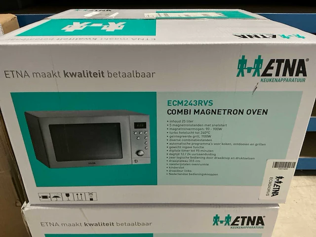 Etna ecm243rvs vrijstaande combimagnetron - afbeelding 6 van  6