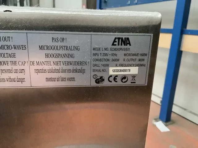 Etna ecm243rvs/e01 combi magnetron (4x) - afbeelding 3 van  3