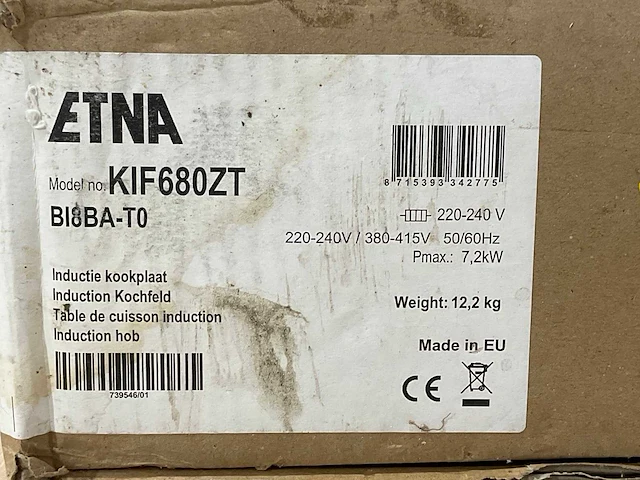 Etna inductie kif680zt inbouw kookplaat - afbeelding 9 van  9