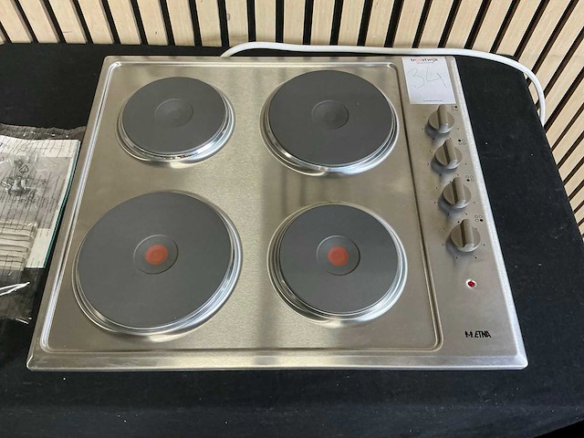 Etna ke158rvs elektrische inbouw kookplaat - afbeelding 4 van  5