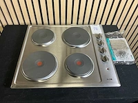 Etna kei158rvs elektrische inbouw kookplaat