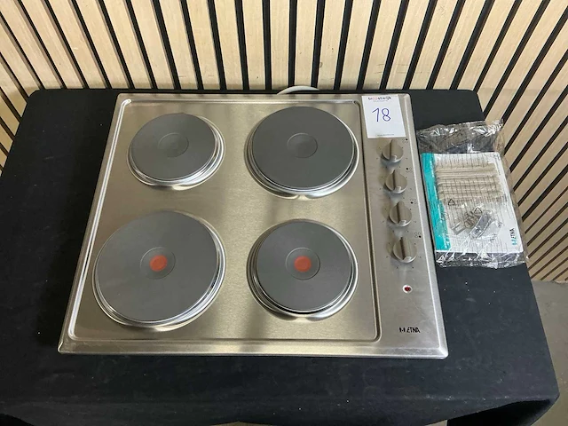 Etna kei158rvs elektrische inbouw kookplaat - afbeelding 4 van  5