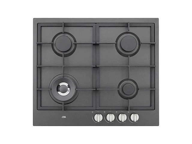 Etna kg959zta - gaskookplaat - met wokbrander - mat zwart - afbeelding 1 van  2