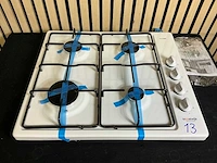 Etna kgv158witae vrijstaande gaskookplaat