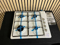 Etna kgv158witae vrijstaande gaskookplaat - afbeelding 2 van  5