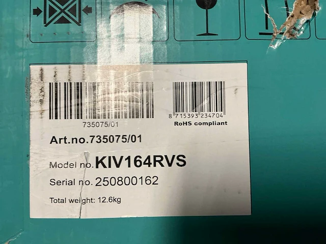 Etna kiv164rvs vrijstaande inductiekookplaat - afbeelding 5 van  5