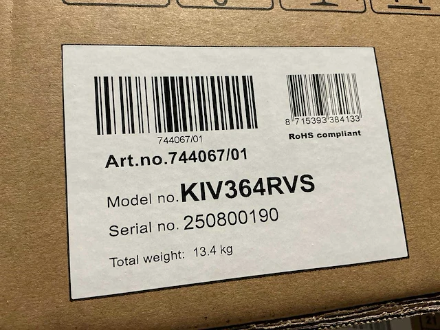 Etna kiv364rvs inbouw inductiekookplaat - afbeelding 6 van  6