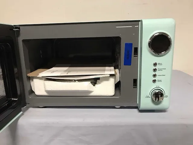 Etna smv620tur vrijstaande retro magnetron - afbeelding 3 van  4