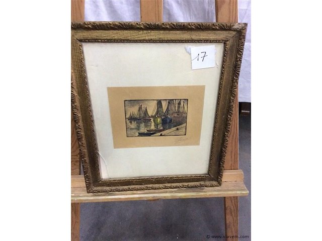 Ets (ingekleurd ?) - afbeelding 1 van  3