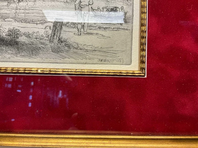 Ets rembrandt “de omval” - afbeelding 3 van  4