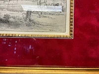 Ets rembrandt “de omval” - afbeelding 3 van  4