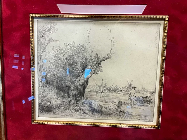 Ets rembrandt “de omval” - afbeelding 4 van  4