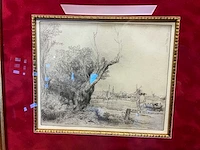 Ets rembrandt “de omval” - afbeelding 4 van  4