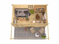 Etten-leur - tuinhuis 28mm 4980x4980x2250mm onbehandeld - afbeelding 2 van  5