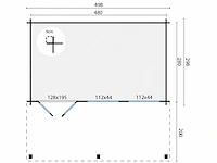 Etten-leur - tuinhuis 28mm 4980x4980x2250mm onbehandeld - afbeelding 5 van  5