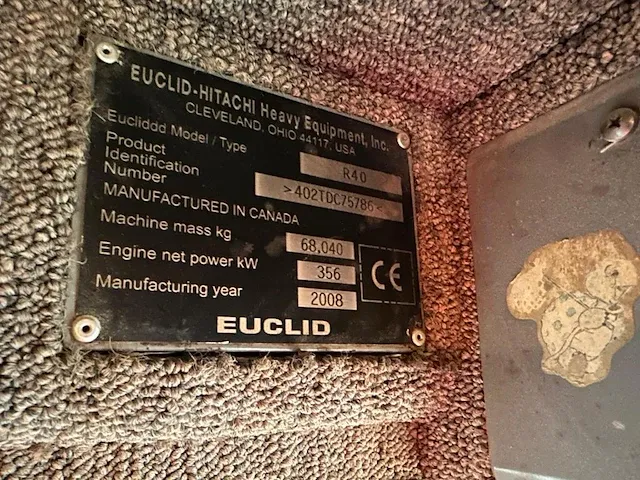 Euclid r40 cummins motor dumper - afbeelding 14 van  15