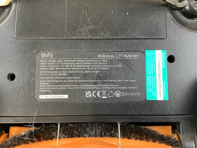 Eufy robovac l35 hybrid+ robotstofzuiger - afbeelding 9 van  9