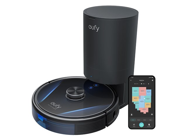 Eufy robovac lr30 hybrid+ robotstofzuiger en dweil met cleaning station ipath laser navigation 3000pazuigkracht - afbeelding 1 van  6