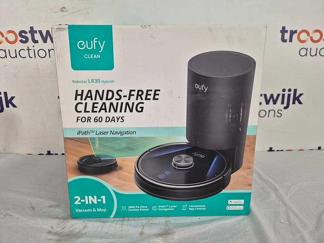 Eufy robovac lr30 hybrid+ robotstofzuiger en dweil met cleaning station, ipath laser navigation - afbeelding 2 van  2