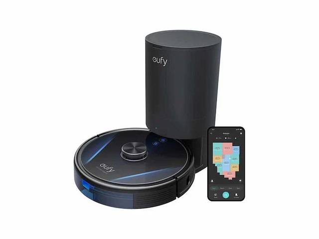 Eufy robovac lr30 hybrid+ robotstofzuiger en dweil met cleaning station - afbeelding 1 van  2