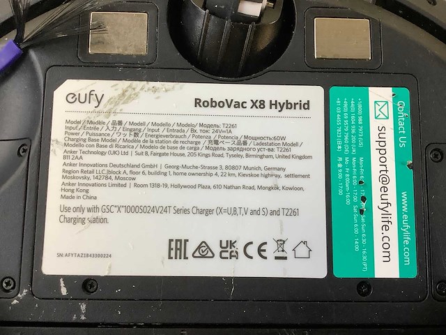 Eufy robovac x8 hybrid robotstofzuiger - afbeelding 9 van  9