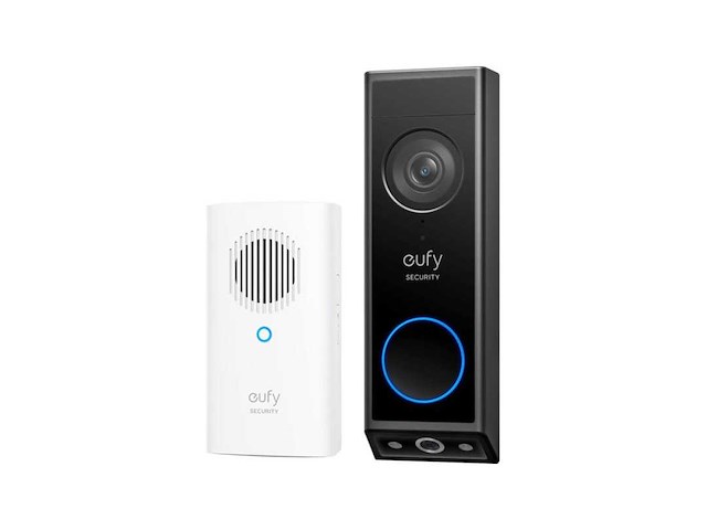 Eufy security e340 video deurbel met chime – video doorbell - dual-cam technologie, 2k full hd-resolutie, kleur nachtzicht, ai-pakketdetectie, draadloze installatie, compatibel met alexa en google assistant - afbeelding 1 van  2