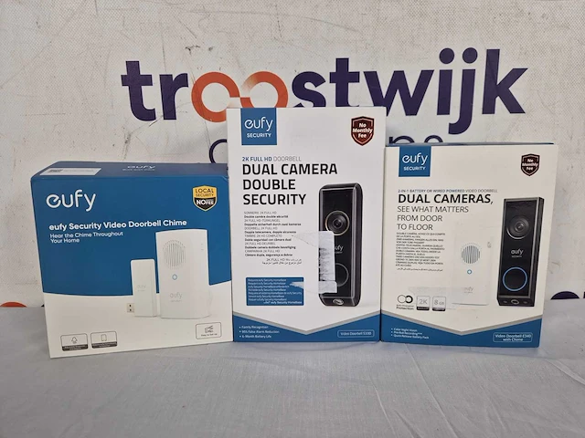 Eufy security e340 video deurbel met chime – video doorbell + eufy security video deurbel dual 2 pro – video doorbell - afbeelding 2 van  2