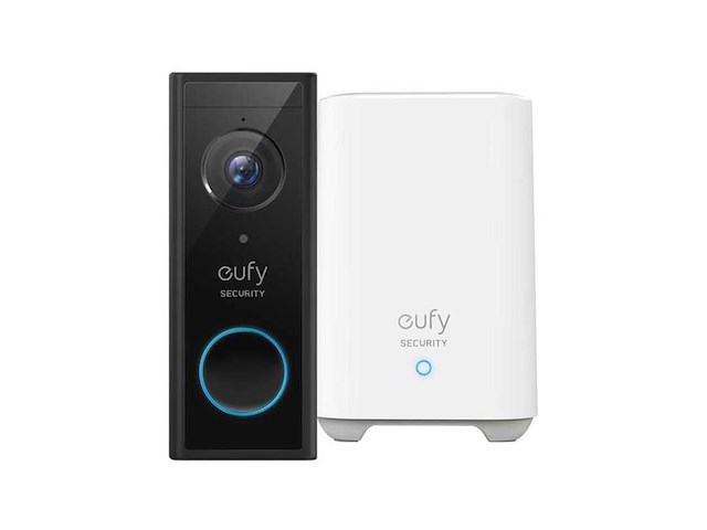 Eufy video doorbell 2k (battery-powered) + homebase - deurbelcamera - afbeelding 1 van  2
