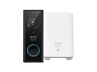Eufy video doorbell 2k (battery-powered) + homebase - deurbelcamera - afbeelding 1 van  2
