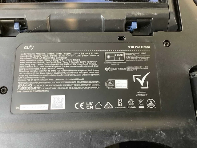 Eufy x10 pro omni robotstofzuiger - afbeelding 6 van  6