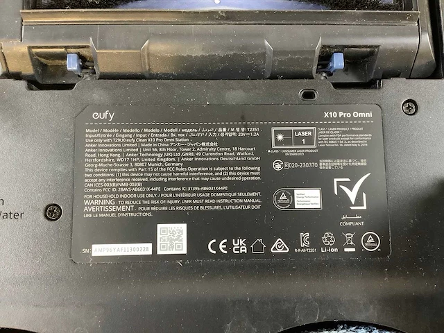 Eufy x10 pro omni robotstofzuiger - afbeelding 8 van  8
