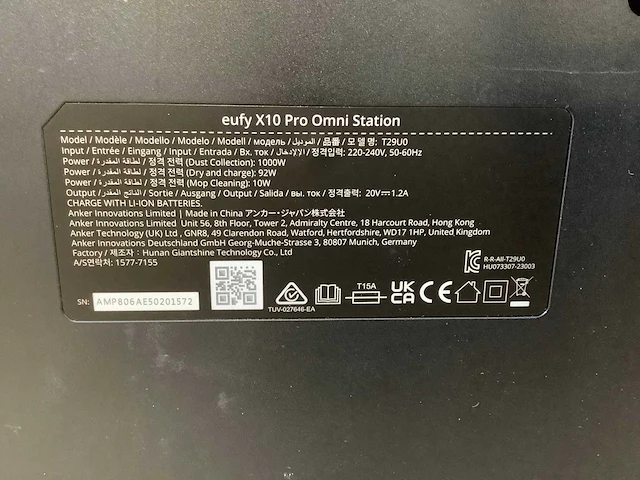Eufy x10 pro omni robotstofzuiger - afbeelding 9 van  9