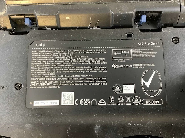 Eufy x10 pro omni robotstofzuiger - afbeelding 9 van  9