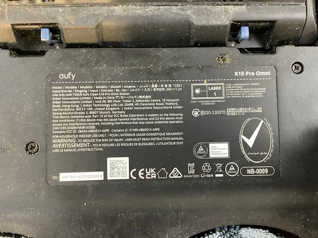 Eufy x10 pro omni robotstofzuiger - afbeelding 9 van  9