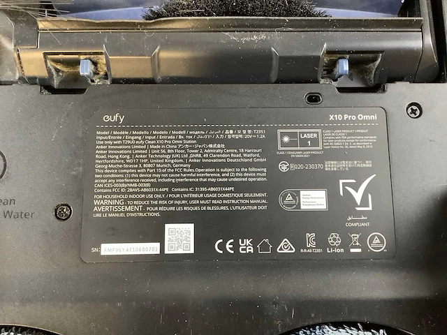Eufy x10 pro omni robotstofzuiger - afbeelding 8 van  8