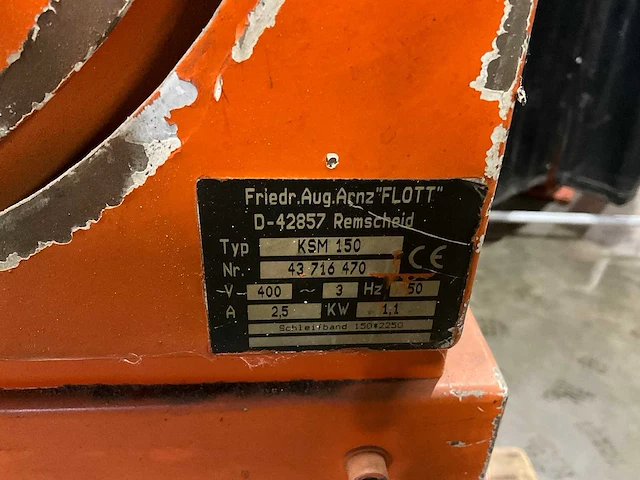 Eumacop ksm150 bandschuurmachine - afbeelding 8 van  8