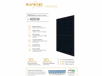 Eurener - 400wp full black - solar panel (12x) - afbeelding 2 van  4