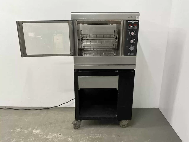 Euro-grill - tg 101 - mobiele kippengrill rotisserie - afbeelding 10 van  11