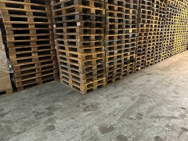 Euro-pallet 80x120cm (100 stuks direct inzetbaar) - afbeelding 1 van  6