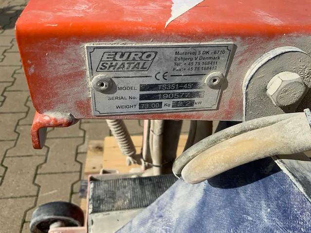 Euro shatal ts 351-45 steen tafelzaagmachine - afbeelding 6 van  6
