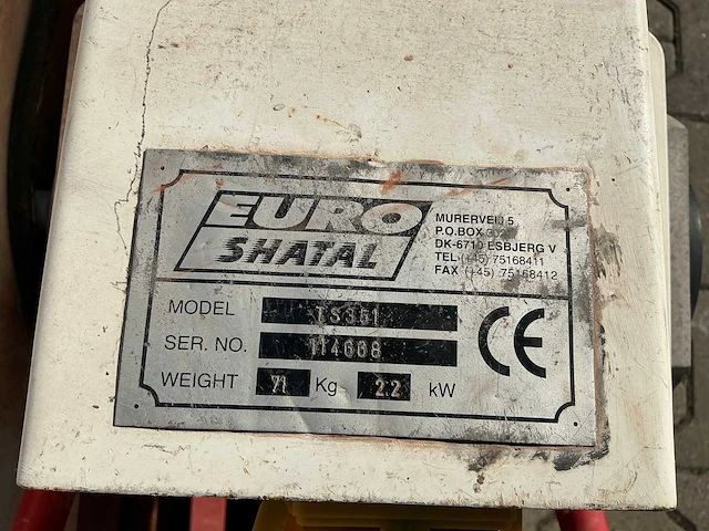 Euro shatal ts351 steenzaagmachine - afbeelding 6 van  7