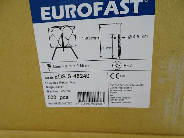 Eurofast - dakschroef (19x) - afbeelding 2 van  2