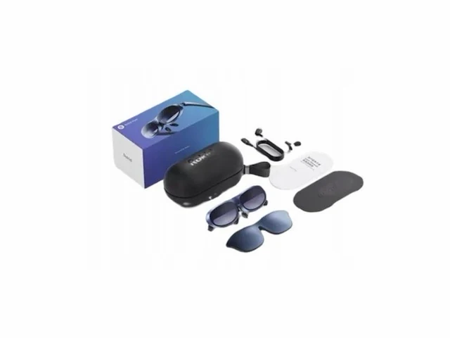 Eurokit rokid max ar augmented reality bril blauw/grijs met headset - afbeelding 1 van  3