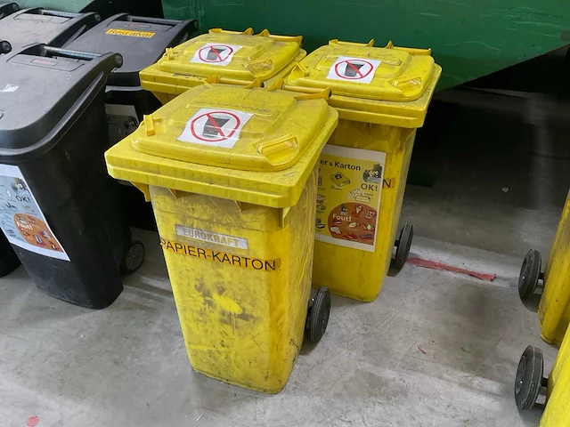 Eurokraft ssi 120l/60kg afvalcontainer (3x) - afbeelding 1 van  3