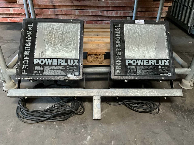 Eurolux powerlux bouwlamp met mast - afbeelding 1 van  7