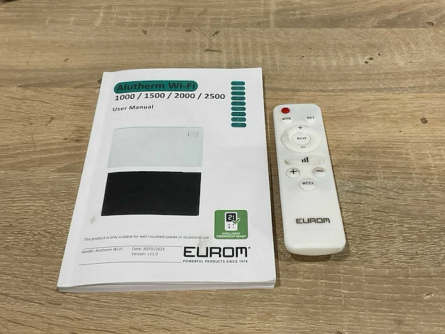 Eurom alutherm 1000 wifi elektrische verwarming - afbeelding 4 van  7