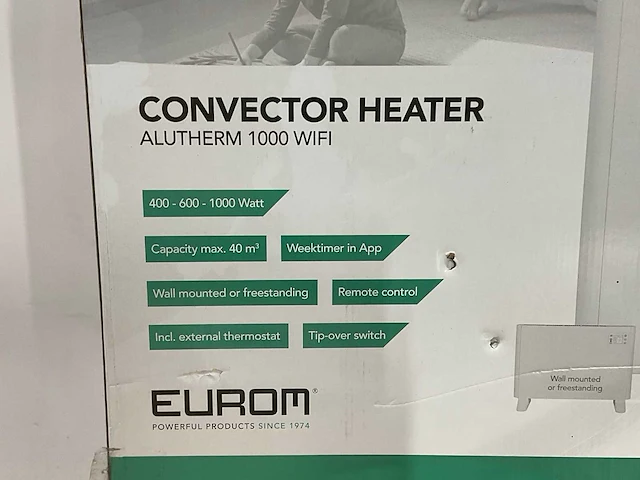 Eurom alutherm 1000 wifi elektrische verwarming - afbeelding 5 van  7