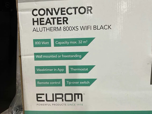 Eurom alutherm 800xs wifi black convector - afbeelding 6 van  6