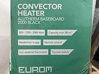 Eurom alutherm baseboard 2000 black convector verwarming - afbeelding 8 van  8