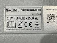 Eurom alutherm baseboard 2500 convector elektrische verwarming - afbeelding 6 van  6